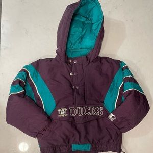 Vintage 90s Starters Youth Size Small (8) Mighty Ducks Original Jacket!!!